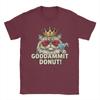 Donut Princess Cat Meme TShirt Summer  Harajuku TShirts Man Cotton O Neck Oversized Tees Short Sleeves Street Style Tshirt