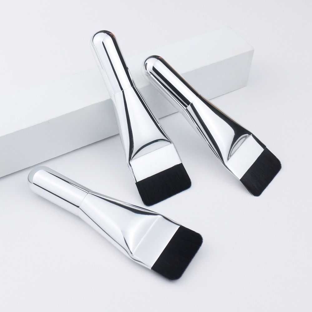 Ultra-thin Liquid Foundation Makeup Brush Soft Hair Mini Flat Concealer Brush Make Up