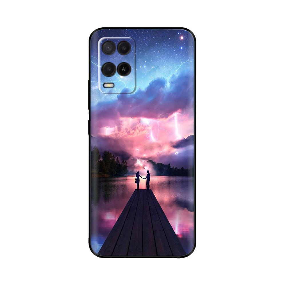 Чехол для OPPO A54 CPH2239 2021 Милый задний чехол Силиконовый мягкий ТПУ чехол для телефона Для OPPO A54s A 54 OPPOA54 S Чехлы Защитные