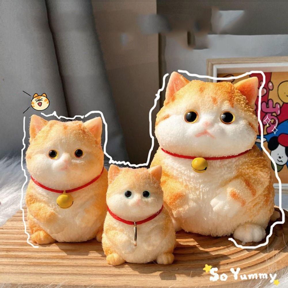 Slow Rebound Big Cat Doll Squeeze Toy Animal Cat Fidget Toy Simulation Cat Squeeze Toys Kids