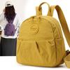 Легкая водонепроницаемая нейлоновая сумка плиссированный рюкзак для поездок однотонный женский рюкзак