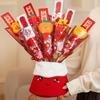Creative New Year Plush Toy Soft Ice Candy Gourd Bouquets Tanghulu Stuffed Toy  Spring Festival