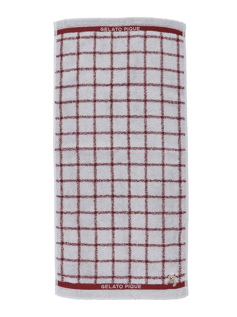 Gelato Pique Bear Face Towel PWGG254553 Red F Women's