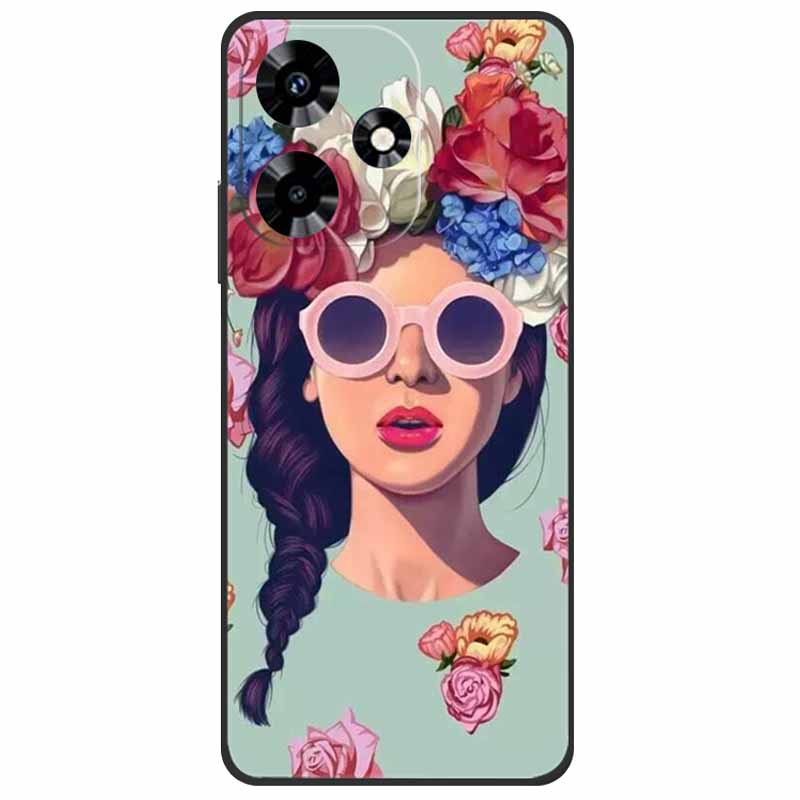Для Infinix Hot 30i NFC Чехол X669D Силиконовый Волк Лев TPU Мягкий Fundas Для Infinix Hot 30i X669C Hot30i 2023 Защитный Черный Capa