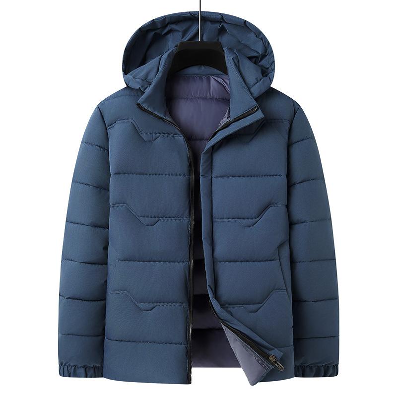 Зимняя мужская пуховая хлопковая одежда короткая теплая большого размера утолщенная средняя мужская хлопковая куртка