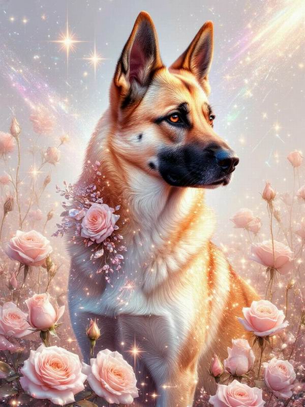 Diamond Painting New Collection 2026 Cute Dog Flower Diy Full Square Round Drill Rhinestone Embroidery Pet Animals Mosaic Cross Stitch Kits