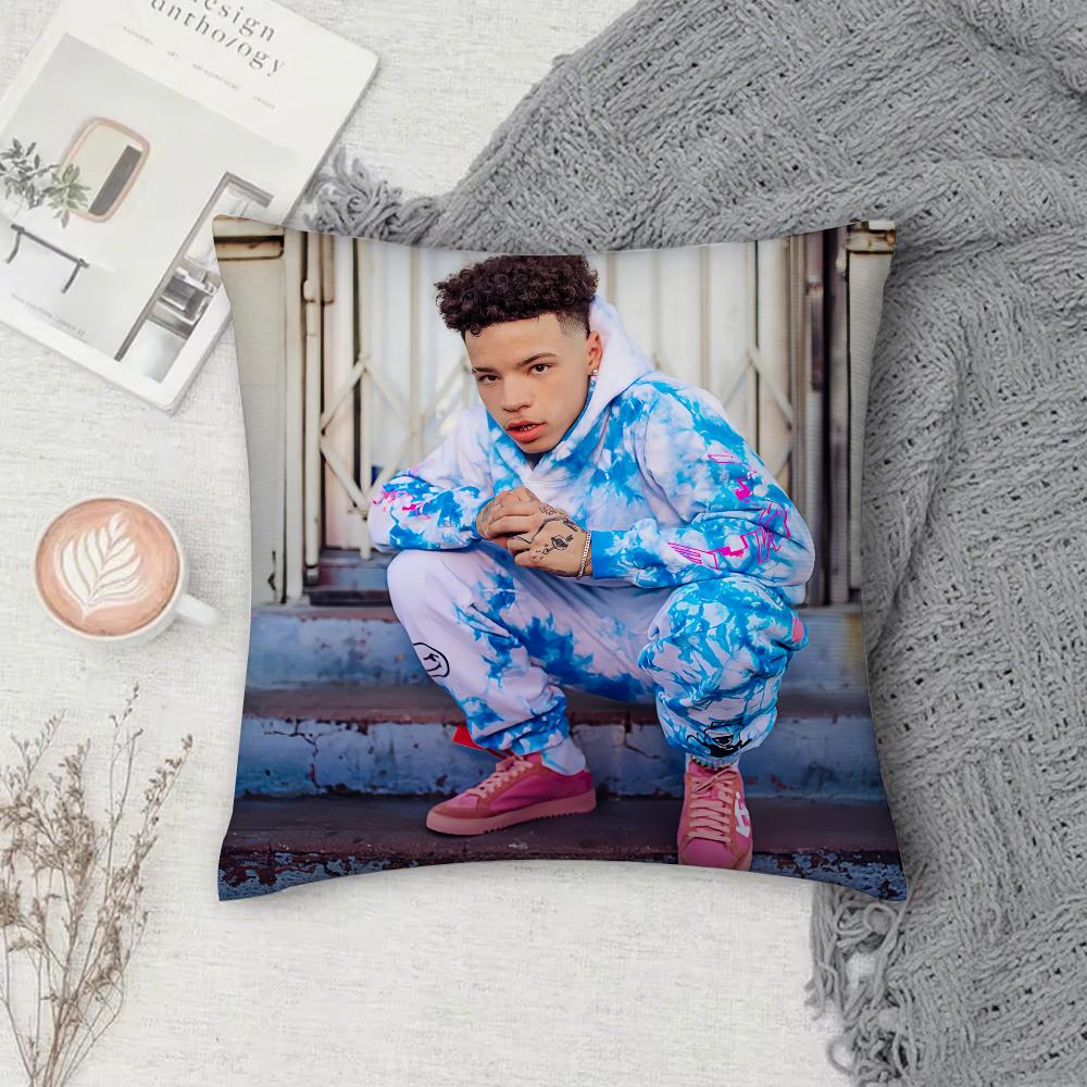 Lil Mosey Рэпер Универсальная Наволочка Квадратная Двусторонняя Печать Короткий Плюш Чехол для Диванной Подушки Спальня Подушка