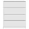 Sideboard White 80 x 35 x 99 cm Particle Board