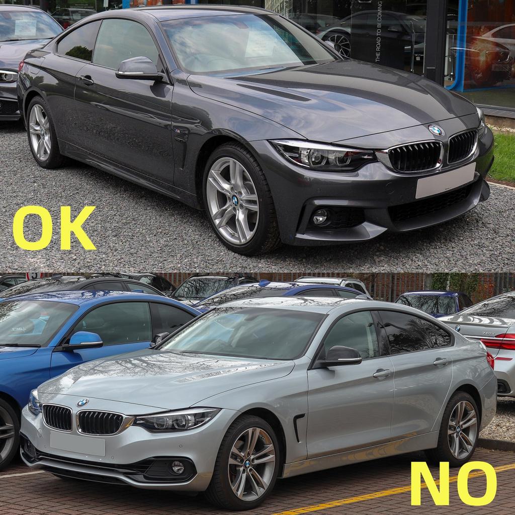 2PCS Front Bumper Lip Splitter For BMW 4 Series F32 F33 F36 420i 425d 435i M Sport 2013-2017 Pre-Facelift Gloss Black Bodykits