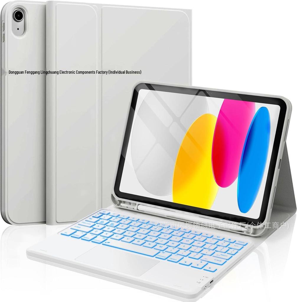 Универсальный защитный чехол для iPad 11 с Bluetooth-клавиатурой с подсветкой для iPad Pro 11/Air 7.