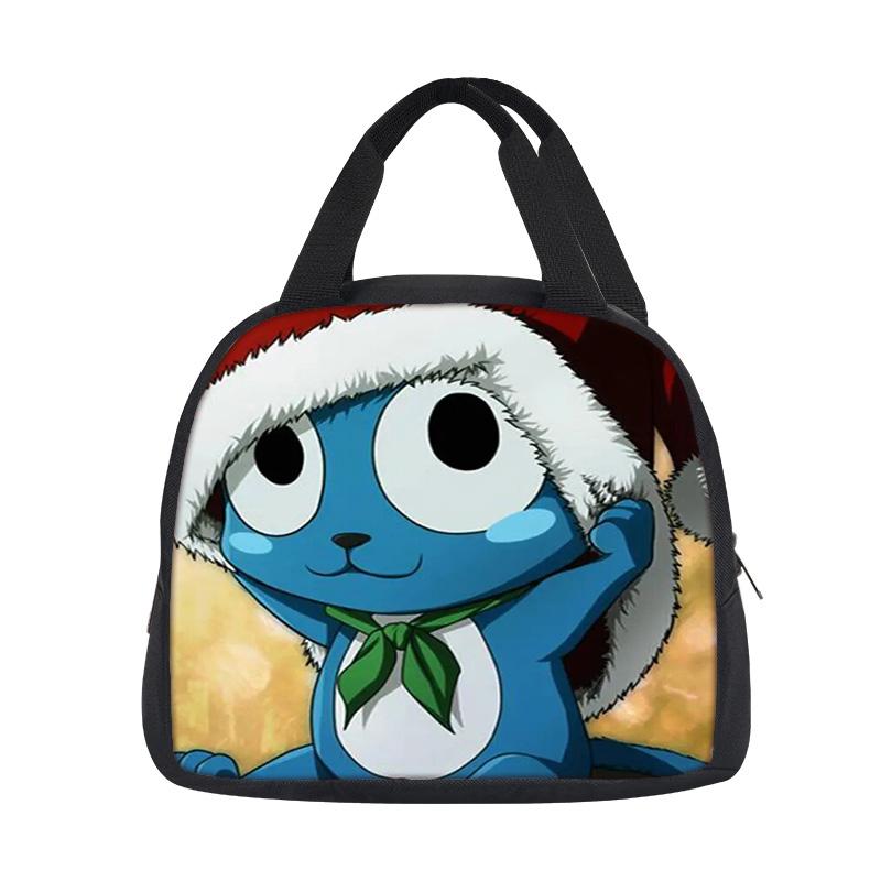 FAIRY TAIL Сумка для ланча Мультяшный Аниме Принт Студенческие Мальчики и Девочки Новый Стиль Легкая, Маленькая, Большая Вместимость, Универсальная