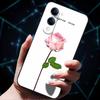 For Vivo Y04 4G Case Soft Silicone Bumper 3D Flowers Emboss Phone Cases for Vivo Y04 4G  Back Cover Shell VivoyY04 4G Bag