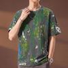 Большие размеры 6XL-13XL Модная мужская потертая футболка Летние оверсайз топы Повседневная футболка с коротким рукавом с рисунком Летняя одежда