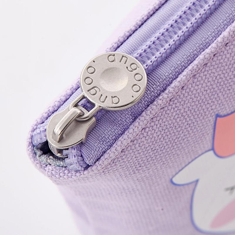 Angoo Funny Pen Bag Pencil Case Flexible Unfold Storage Pouch / Fold Pens Holder Cute Cat Kitty Cat Bear School Supplies A6445