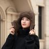 Сохраняйте тепло Теплый шарф Маска для лица Однотонная шапка-ушанка Портативная 4-в-1 Зимняя шапка для велоспорта Уличная