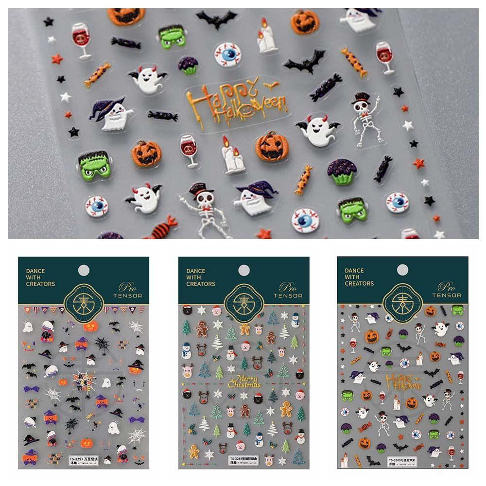 Маникюрные украшения Хэллоуин наклейки для ногтей DIY Подвески для ногтей Рождественские украшения для ногтей Маникюрный салон