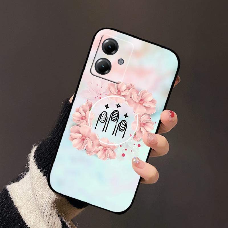 Для Motorola Moto G14 4G G75 G35 G55 G85 5G Чехол Модный Мягкий Силиконовый Задняя Крышка Телефона Черный Ударопрочный Защитный Fundas Coque