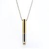 Дыхание Медитация Снятие Стресса Свисток Тревога Нержавеющая Сталь Кулон Ожерелье