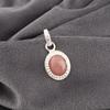 Peach Moonstone Gemstone Jewelry, 925 Sterling Silver Pendant, Handmade Gorgeous Silver Pendant, For Wedding Gift