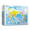 Puzzle Life World Map Jigsaw Puzzle PL150-23, 150 Pieces, Mixed Colors Jigsaw Puzzle, Childrens Games, Educational Toys