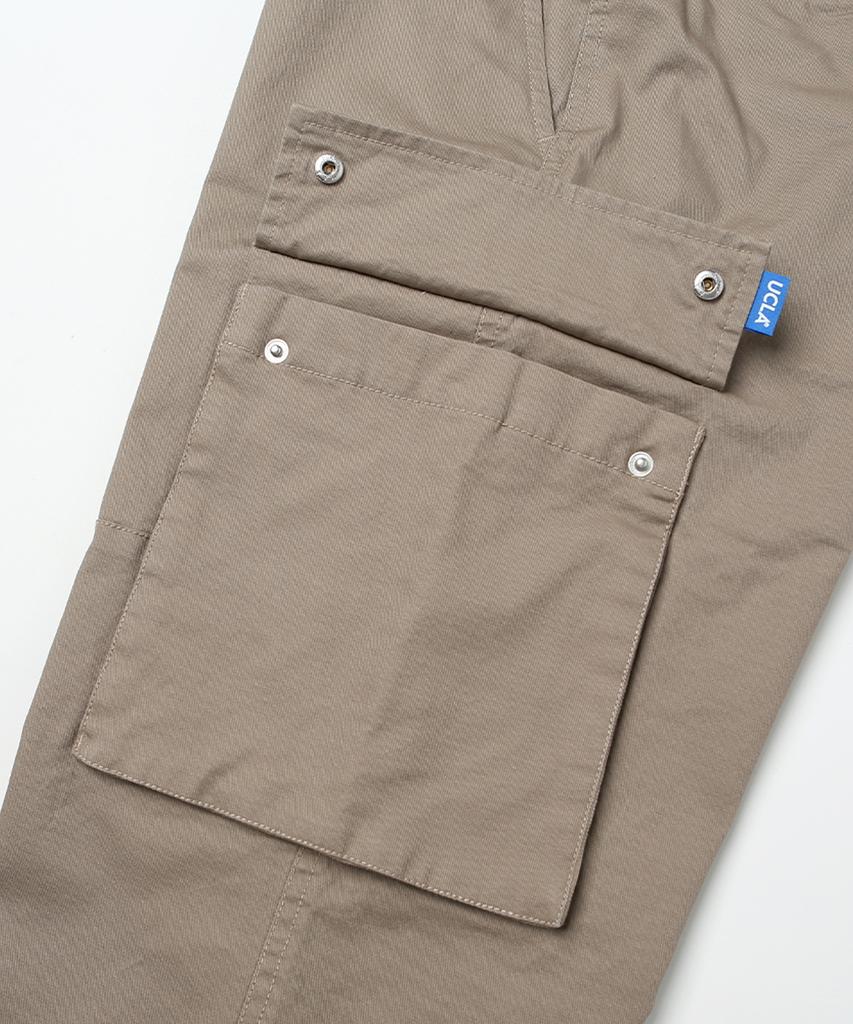 UCLA Men'S Cotton Cargo Semi-Wide Pants [Beige](Uz9Lp11_25)