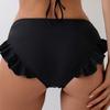 Женские плавки с высокой талией, оборками, плавки бикини с утягивающим эффектом, быстросохнущие купальники, пляжная одежда