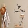LOVE YOU BYE" Metal Sign - Home Wall Decor. Express Love and Warmth for Family & Lovers.Entryway. Valentine Decoration.
