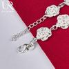 925 Sterling Silver Romantic Rose Bracelet Fashionable Wedding Jewelry