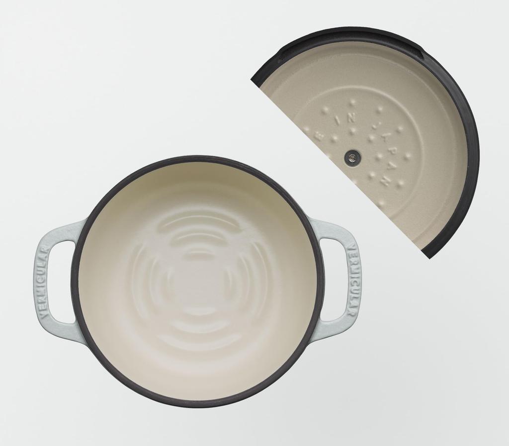 Vermicular Кастрюля для духовки с 2 крышками, отдельно стоящая (Серый Oyster, MINI14см)