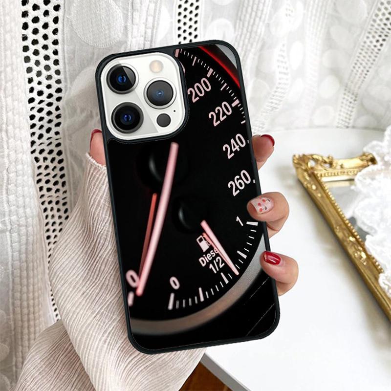 Крутой ретро-спидометр Чехол для телефона Для iPhone 17 Air 16 15 14 Plus для apple 16 11 12 13 Pro Max coque