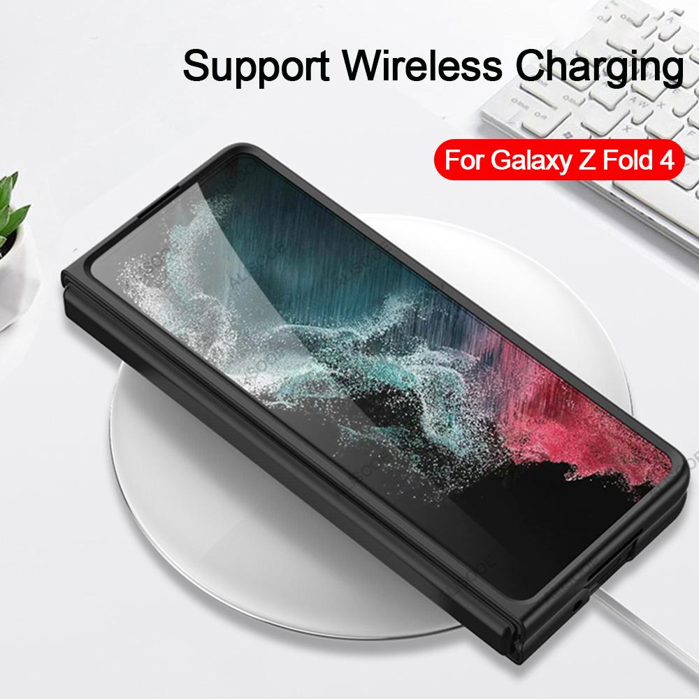 Чехол для Samsung Galaxy Z Fold 4 5g, ультратонкий кожаный чехол с гнездом для карт, пластиковый чехол, чехол для Samsung Z Fold 4 Fold4