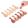 10Pcs Wooden Scoop Sugar Salt Powder Condiment Mini Spoon with Short Handle for Kitchen Use