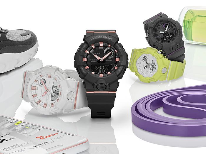 Casio Мужские кварцевые часы с цифровым дисплеем GMA-B800-1A, ударопрочные, водонепроницаемые 200 м, из смолы