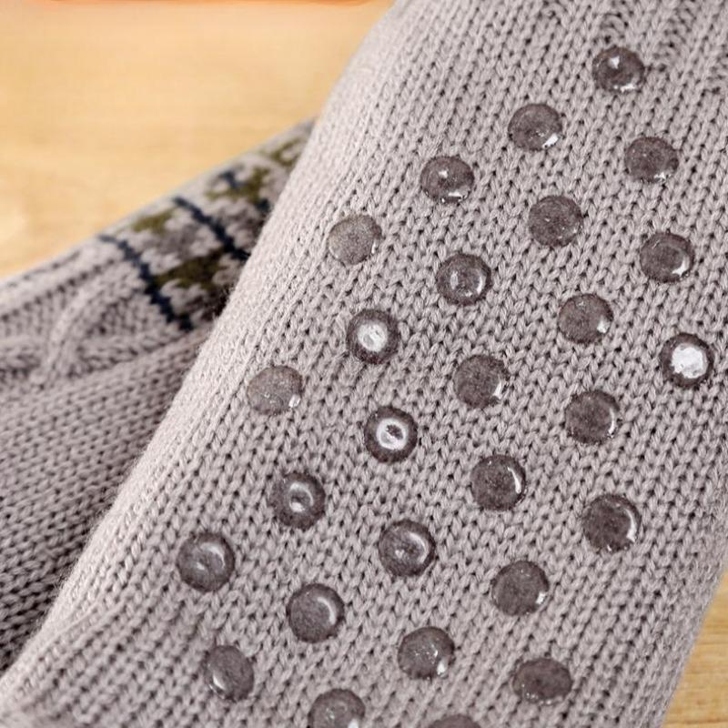 Домашние тапочки, носки, мужские и женские носки для пола, вязаные носки, взрослые, бархатные носки для ковров, домашние носки для сна, нескользящие