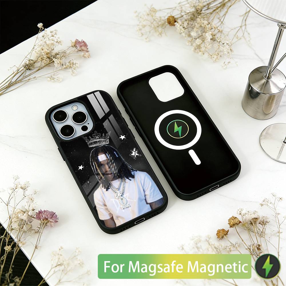 Чехол для телефона R-Raper K-King Von для iPhone 17, 16, 15, 14, 13, 12, 11 Plus, Pro, магнитный с Magsafe, беспроводная зарядка