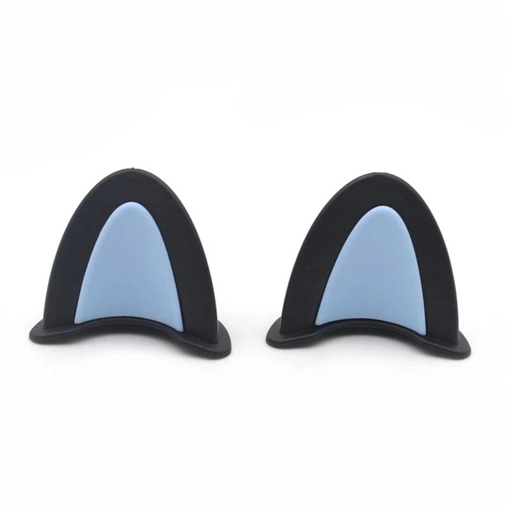 2Pcs Cute Cat Ears Helmet Decoration Motorcycle Electric Stickers Decor Multicolor Motorcycle Helmets Accessories Universal