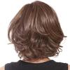 Женские короткие вьющиеся парики с частичной прической, естественный вид, парики из высокотемпературного шелкового волоса, долговечный модный пушистый парик коричневого цвета