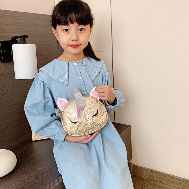 Симфония блестящий единорог девочка милый мультфильм мода принцесса сумка сумка через плечо детская сумка сумка-мессенджер