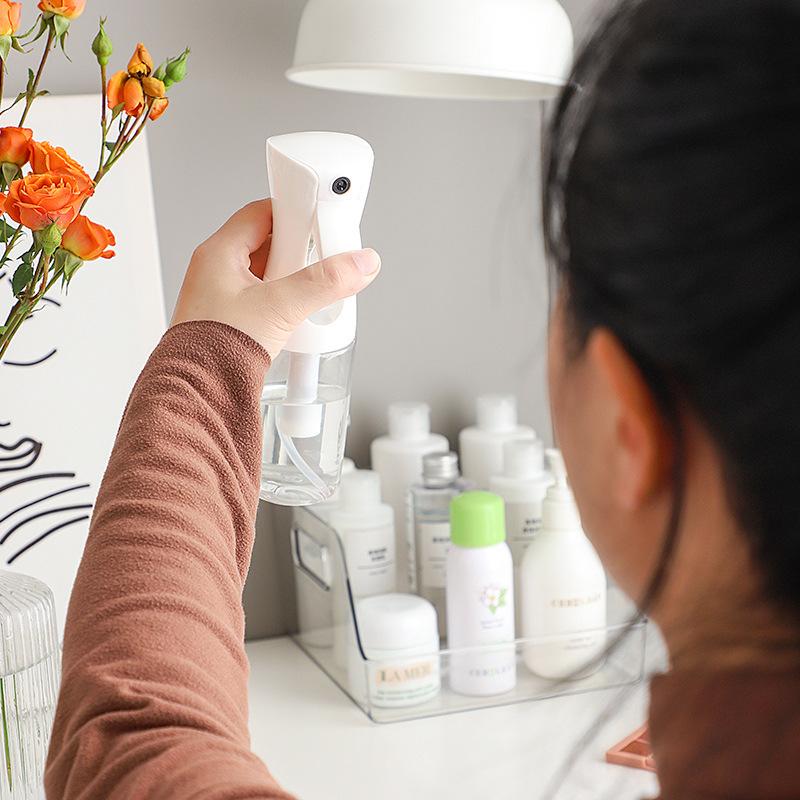 Бутылка-распылитель Непрерывная дезинфекция спиртом под высоким давлением Разбавление водой для макияжа Мелкий туман Небольшой баллончик-распылитель Пресс для бутылок-распылителей с ультратонким распылением