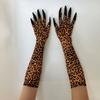 Хэллоуинские перчатки-когти Женские перчатки-лапы с длинными ногтями Костюм кошки волка для сценического выступления Аксессуар для хэллоуинской вечеринки