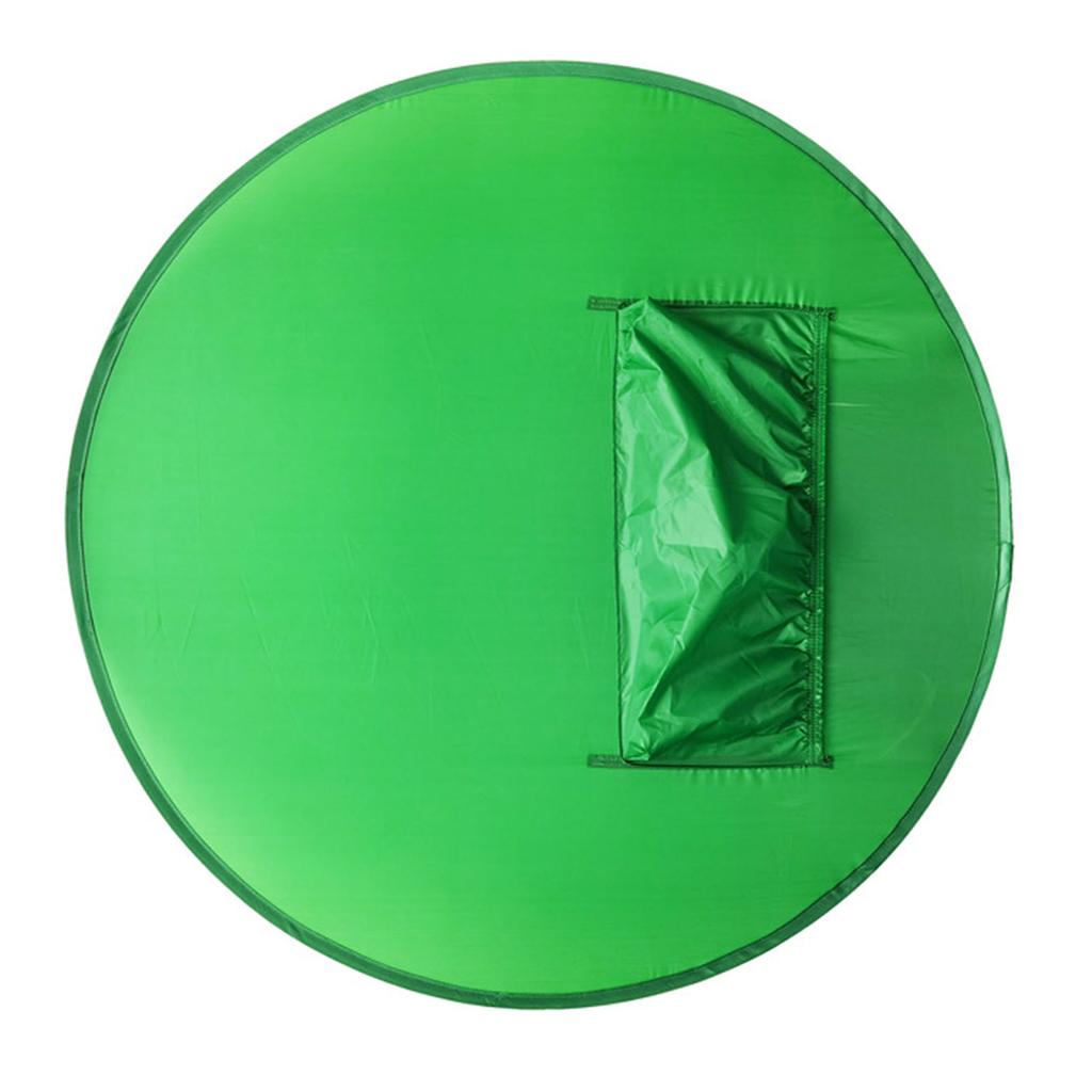 142cm Round Green Screen Backdrop Portable Green Screen Chair Background for Video Chats Video Conference Game Single