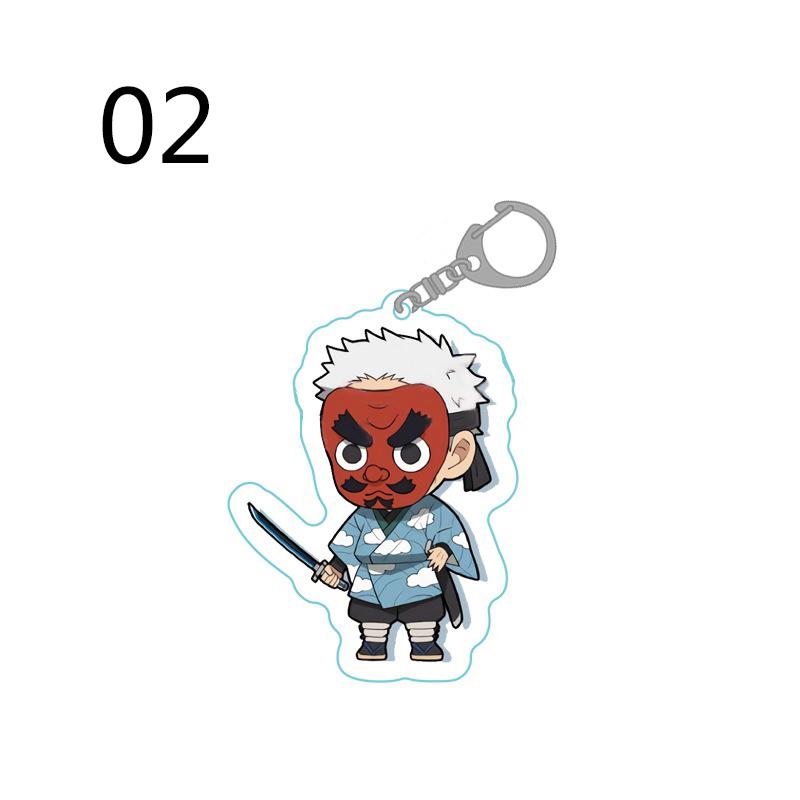 23Styles Decoration Acrylic Keychain Kimetsu No Yaiba Cute Kawaii Demon Slayer Anime Keyring Gifts