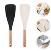 2 шт. Многофункциональная ложка-лопатка пищевая не содержащая BPA матовая черная посуда кухонная утварь для приготовления пищи