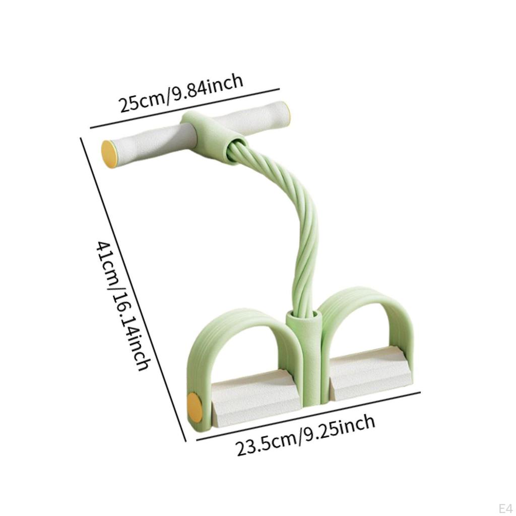 Ankle Pedal Resistance Band with Elastic Rope for Indoor Fitness