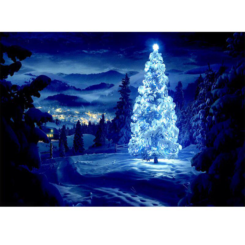 Embroidery Cross Stitch Snow Tree Picture Home Decor Gift Full Round 5D Diy Diamond Painting