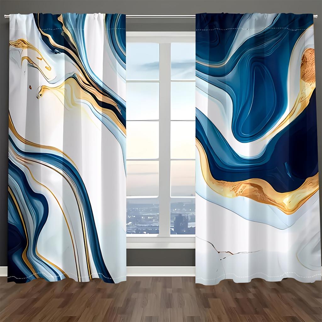 2-панельные шторы с мраморной текстурой, роскошные шторы для спальни, гостиной, кухни, оконные жалюзи, шторы для салона, карманы для штанг