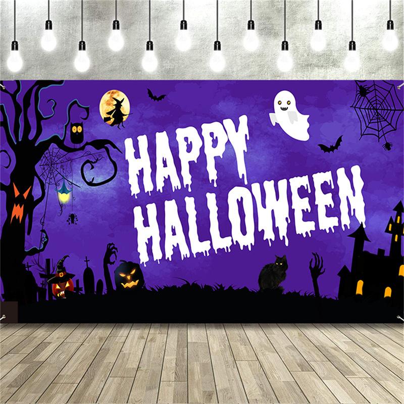 Хэллоуин жуткая ткань Хэллоуин фон печать ткань Хэллоуин декор фотобудка реквизит для вечеринок Хэллоуин