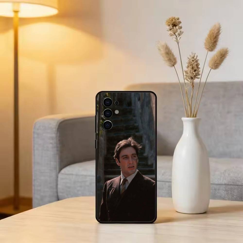Чехол для телефона Крестный отец Пачино для Samsung S25, S24, S21, S22, S23, S30, Ultra, S20, Plus, Fe, Lite, Note, 10, Черный чехол
