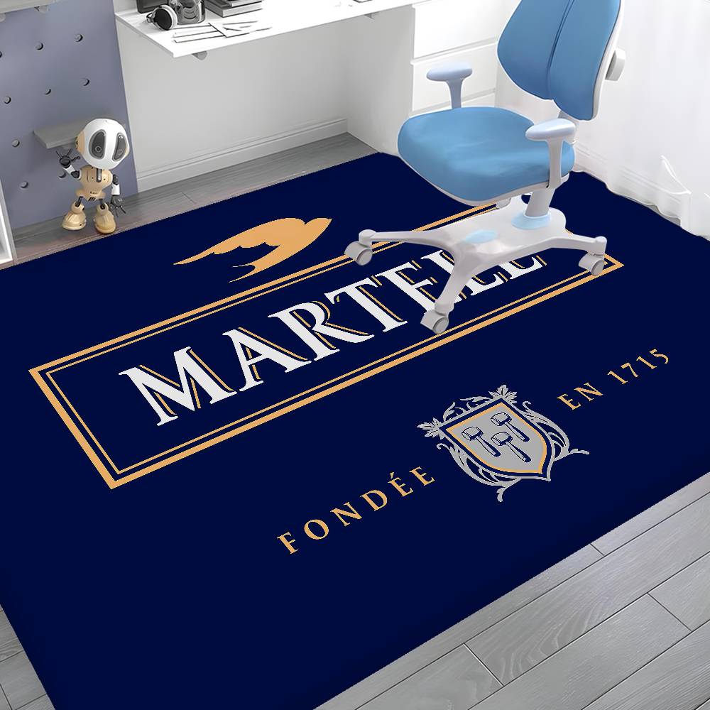 Fashion M-Martell Logo Bathroom Mat INS Style Soft Bedroom Floor House Laundry Room Mat Anti-skid Welcome Doormat
