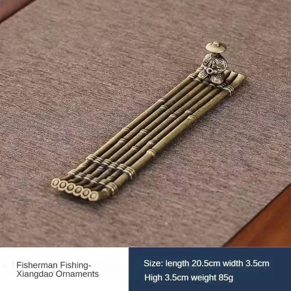 Boat Shape Incense Stick Holder Metal Aromatherapy Ornament  Home Interior Decoration
